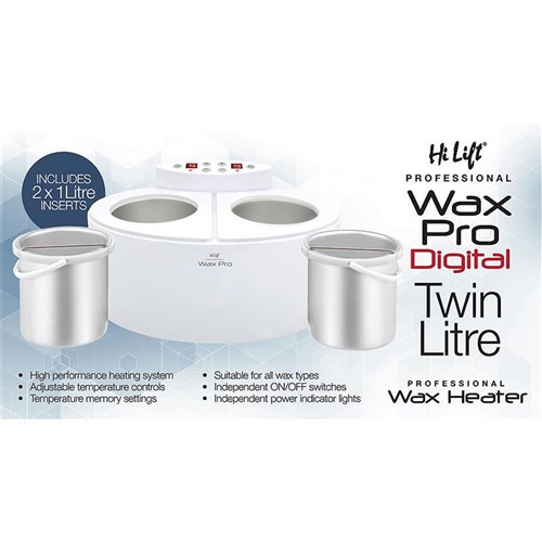Wax Pro - Digital Twin Litre Professional Wax Heater